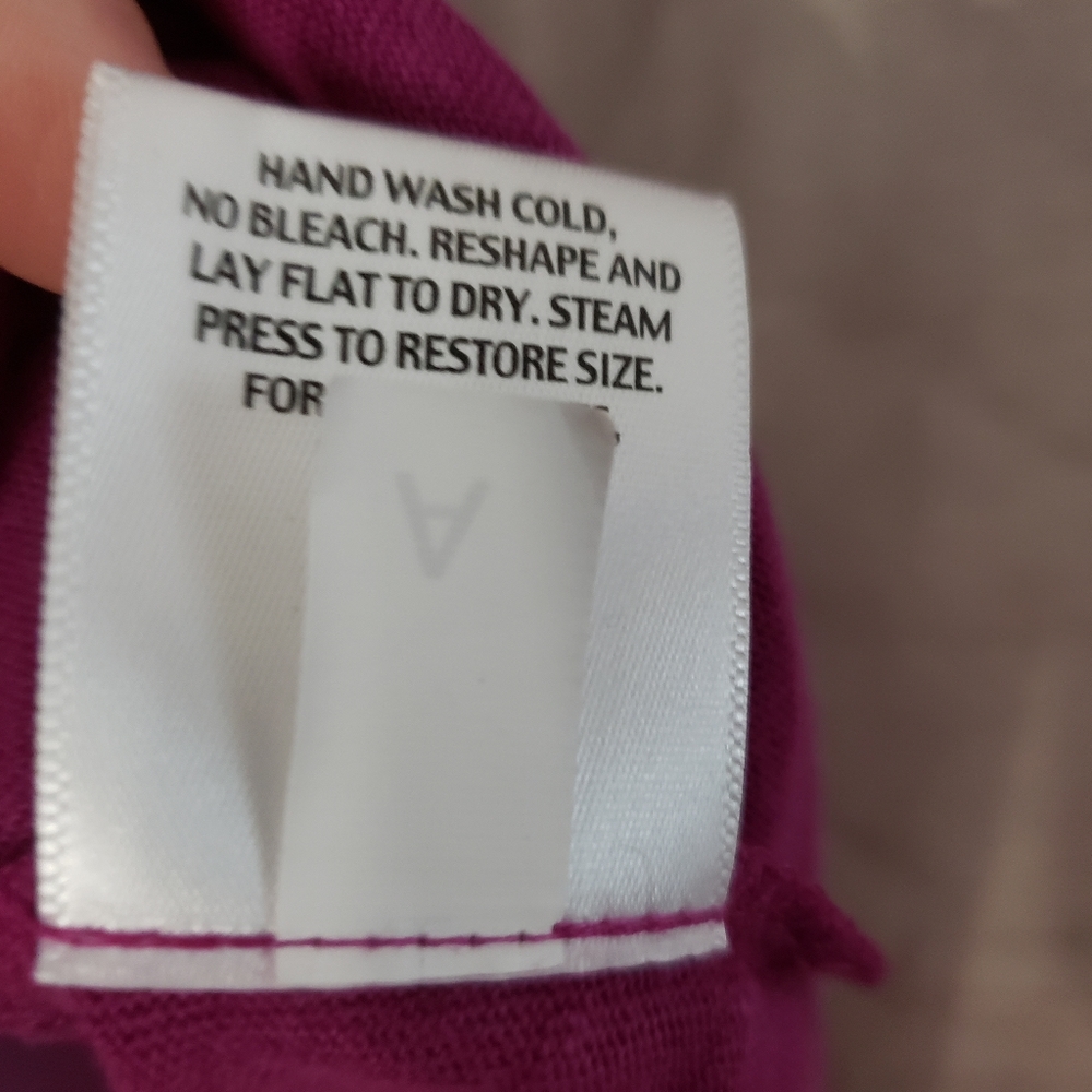 NWOT Eileen Fisher magenta purple organic linen blouse top Womens Medium - Picture 7 of 7